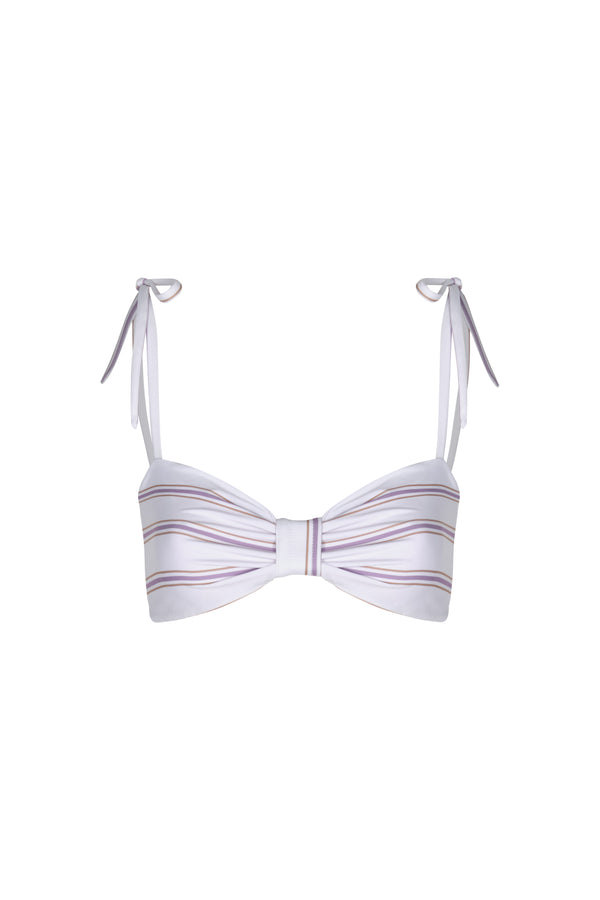San Miguel Top / Lilac Stripes